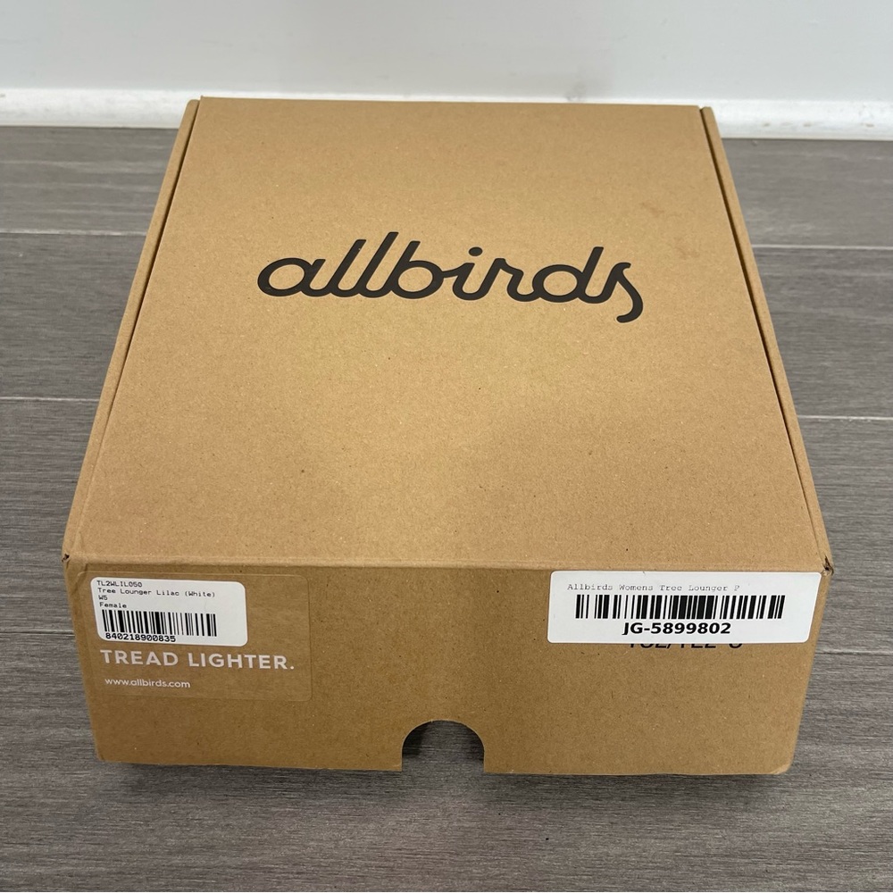 Allbirds Tree Lounger Lilac White Slip On Sneakers Lightweight Sustainable Shoes - Picture 10 of 11
